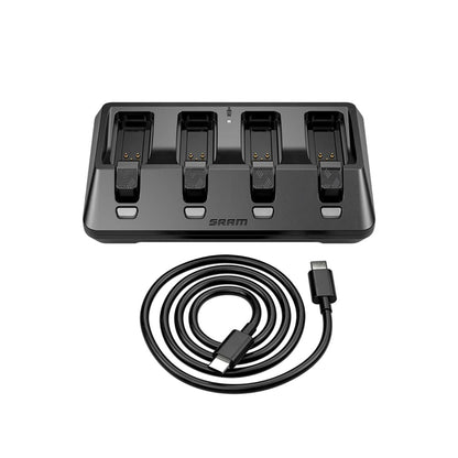 Cargador de Baterías SRAM AXS 4 Puertos Simultáneos + Cable USB-C