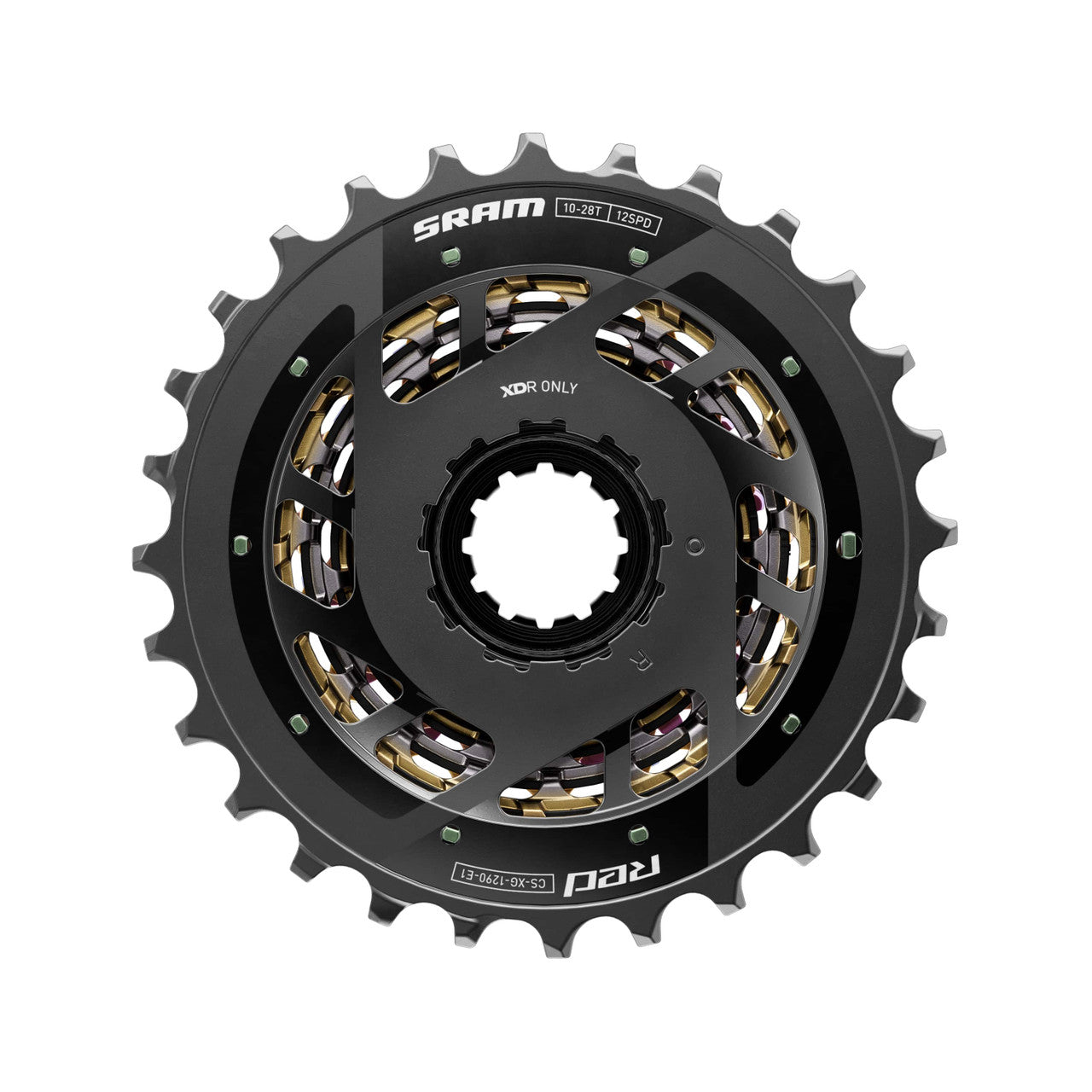 Casete SRAM RED XG-1290 E1 Rainbow 12V