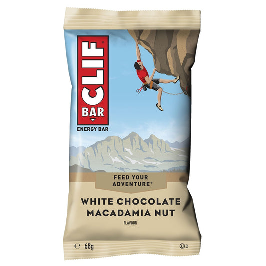 Barrita energética CLIF BAR (68 g) Chocolate blanco y nueces de macadamia