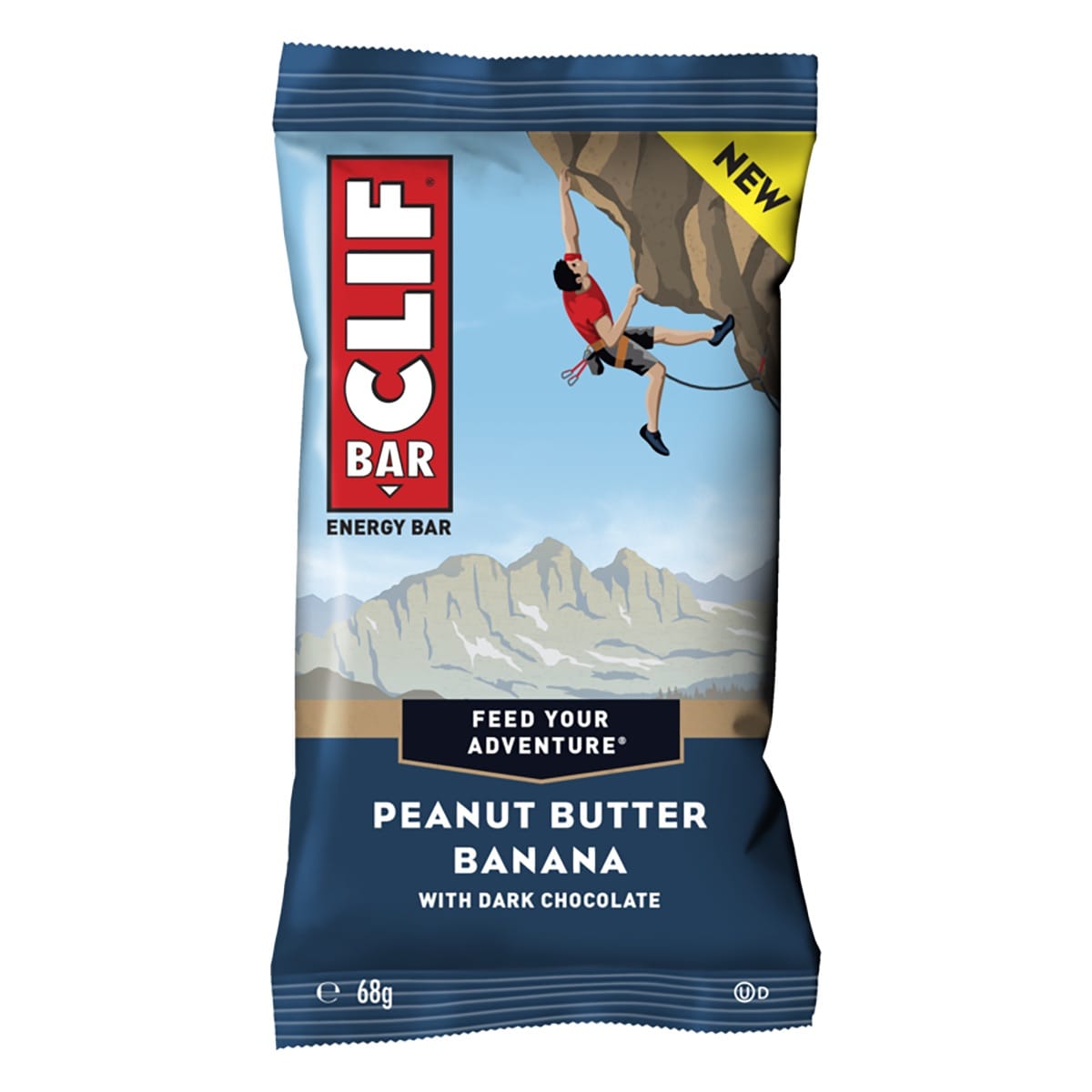 Barrita energética CLIF BAR (68 g) Plátano y mantequilla de cacahuete