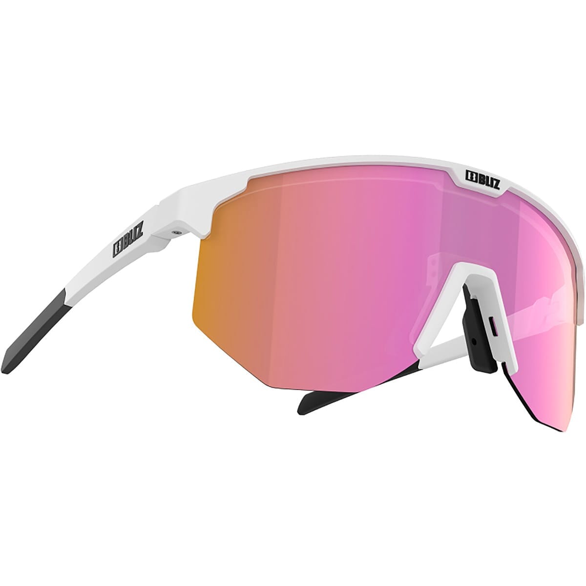 Lunettes BLIZ HERO Blanc Ecran Rose Iridium