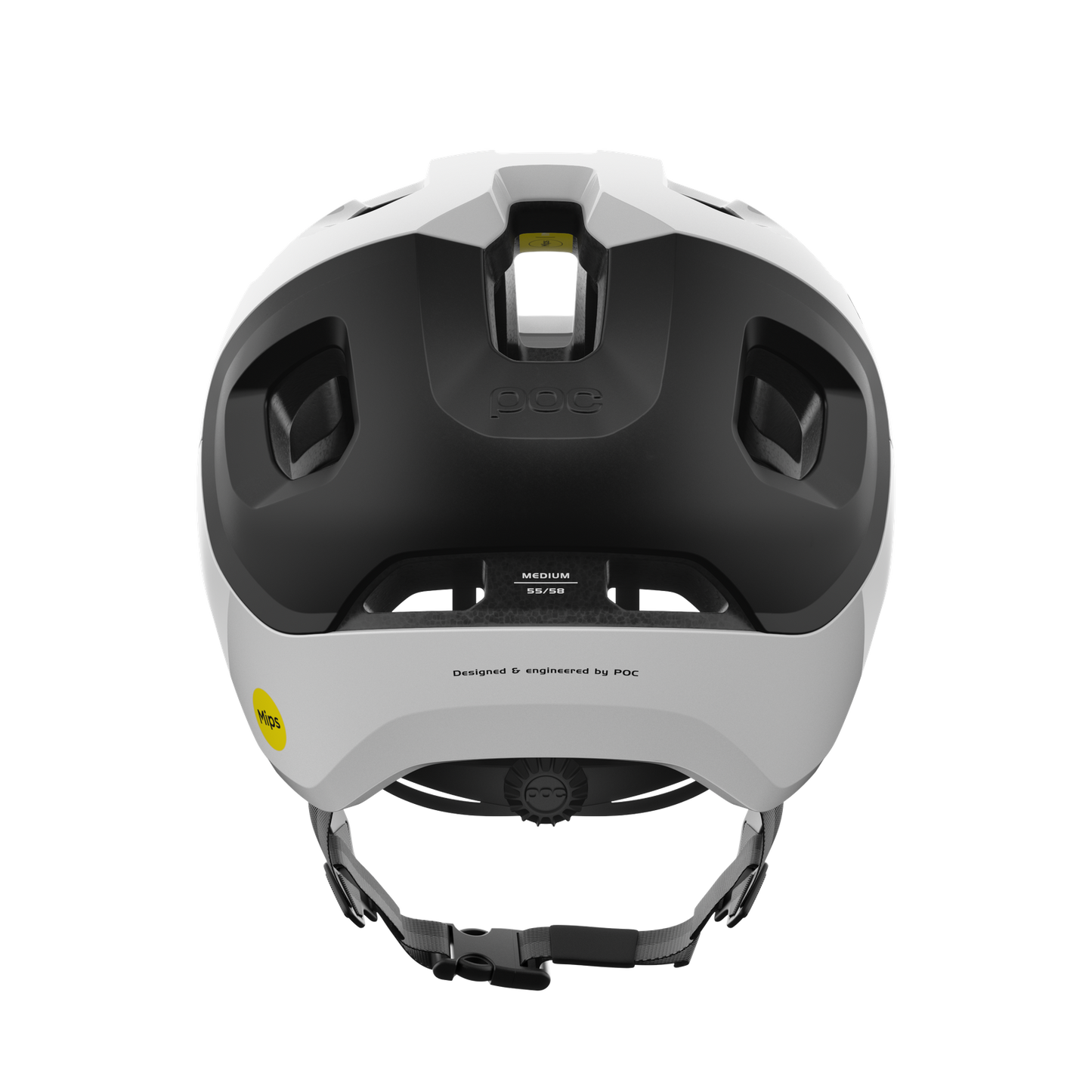 Casco MTB POC AXION RACE MIPS Blanco/Negro Mate