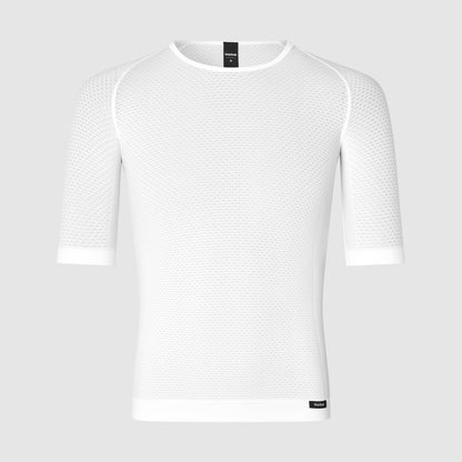 Camiseta interior de manga corta GRIPGRAB PACR SUMMER SEAMLESS blanca