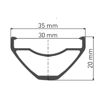 Rueda Trasera DT SWISS M 1900 SPLINE 30 mm 27.5" 12x148 mm Boost