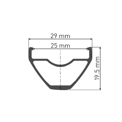 Rueda Trasera DT SWISS X 1900 SPLINE 29'' 25 mm 12x148 mm