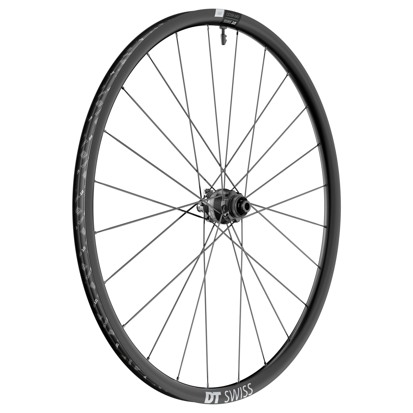 Rueda delantera DT SWISS GR 1600 SPLINE 25 DISC Tubeless Ready (Center Locl) Dynamo