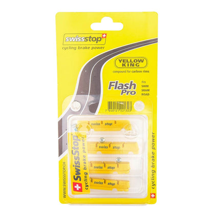 Kit 4 Pastillas SWISS STOP FLASH Amarillo Carbono
