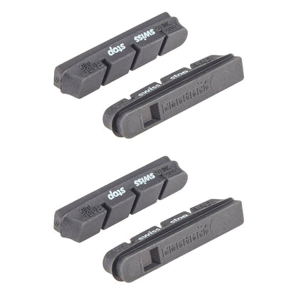 Kit 4 Pastillas SWISS STOP CAMPAGNOLO RACE PRO Negro Aluminio