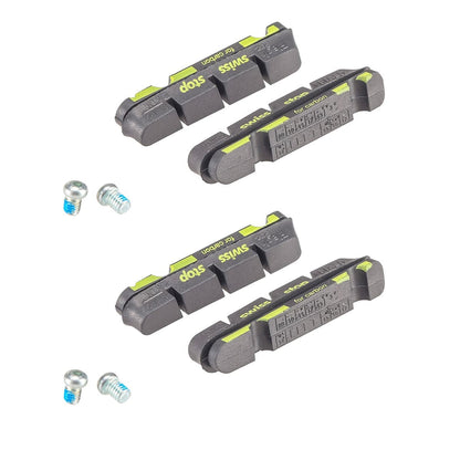 Kit 4 Pastillas SWISS STOP FLASH Negro Carbono