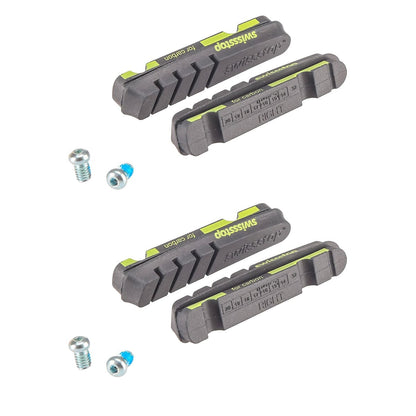 Kit 4 Pastillas SWISS STOP FLASH EVO Negro Carbono