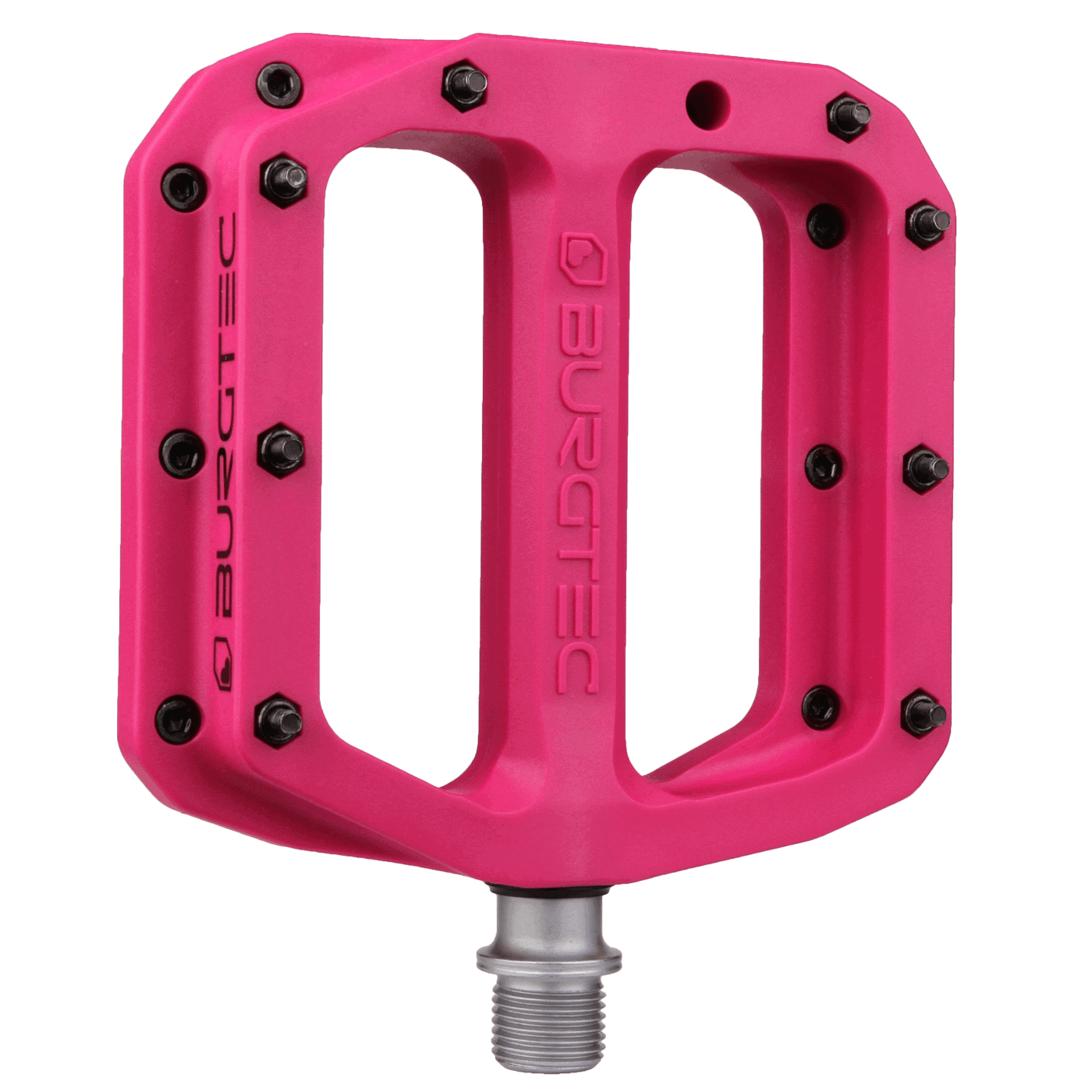 BURGTEC MK4 Composite Toxic Barbie Pink Pedales Planos