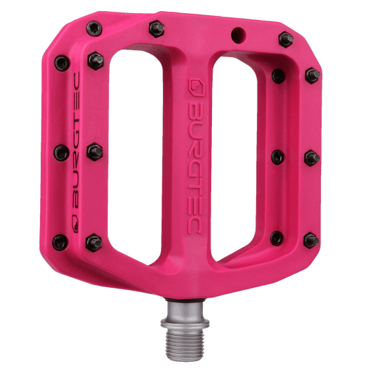 BURGTEC MK4 Composite Toxic Barbie Pink Pedales Planos