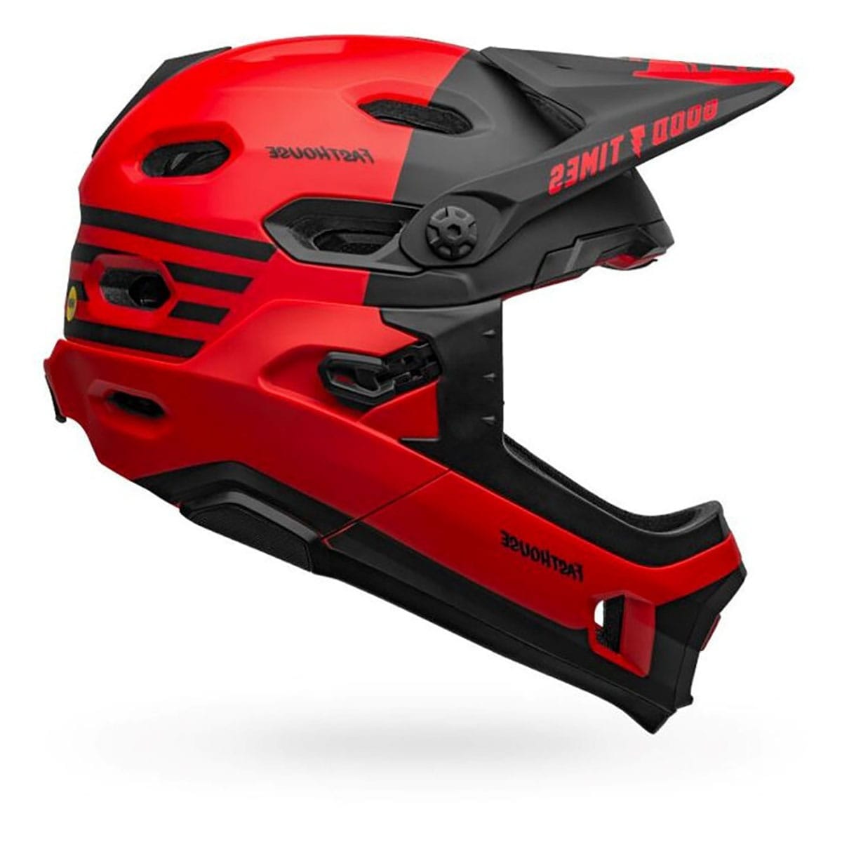 Casque VTT BELL SUPER DH MIPS FASTHOUSE Noir/Rouge