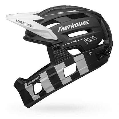 Casco MTB BELL SUPER AIR R MIPS FAST HOUSE Negro/Blanco