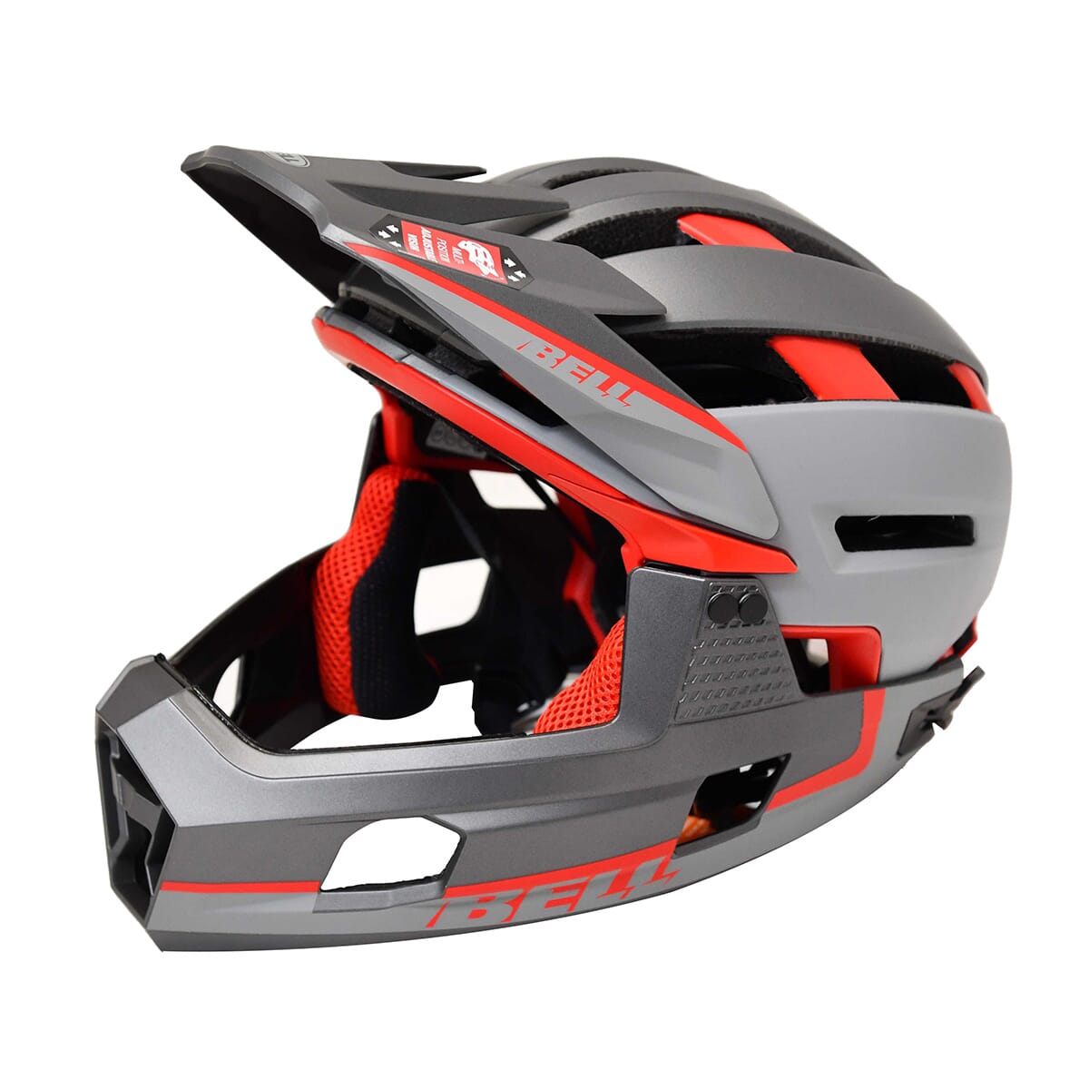 Casco MTB BELL SUPER AIR R MIPS Gris/Rojo