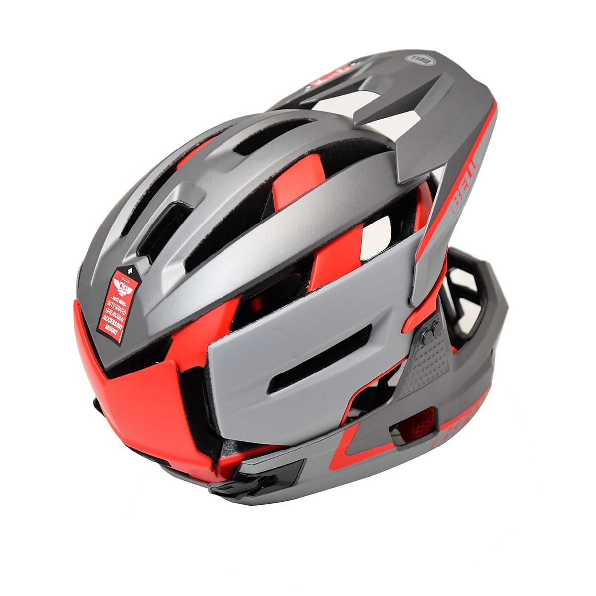 Casco MTB BELL SUPER AIR R MIPS Gris/Rojo