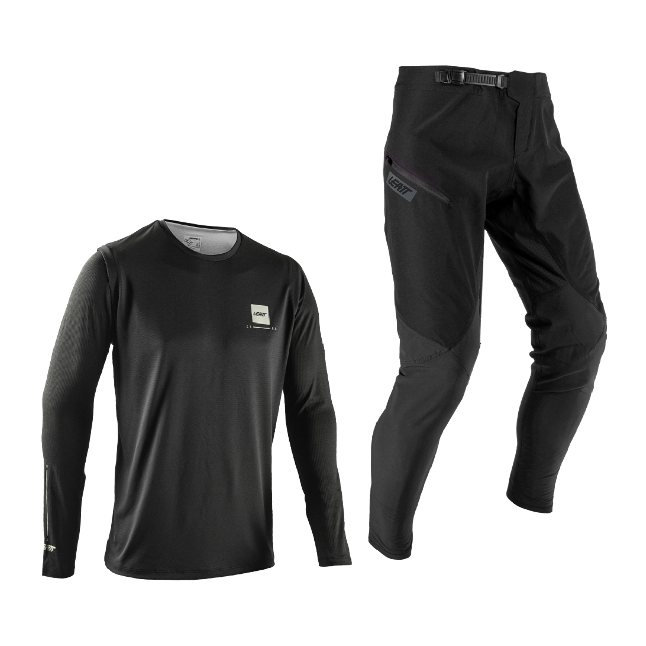LEATT MTB GRAVITY 1.0 Kit Maillot + Pantalón Junior Negro