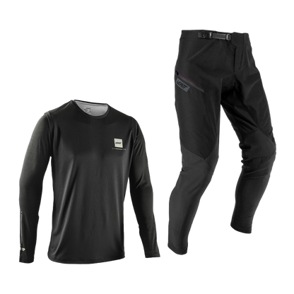 Kit Maillot + Pantalón LEATT MTB GRAVITY 1.0 Junior Negro