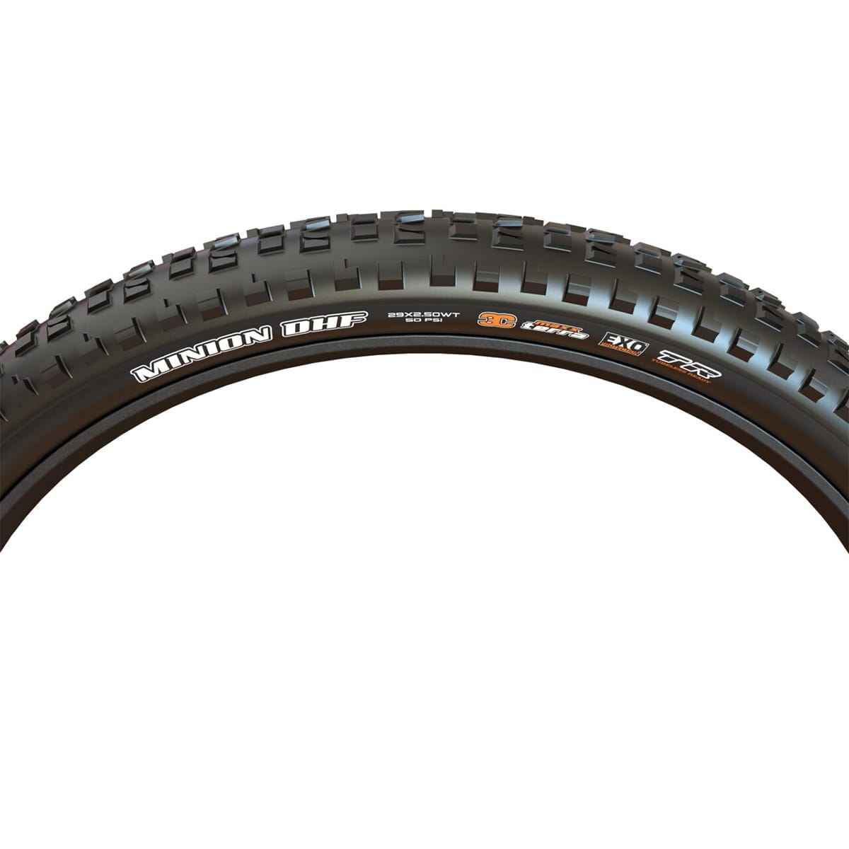 Neumático MAXXIS MINION DHF 29x2.50 WT DH E50 3C MaxxGrip Tubeless Ready Blando Negro