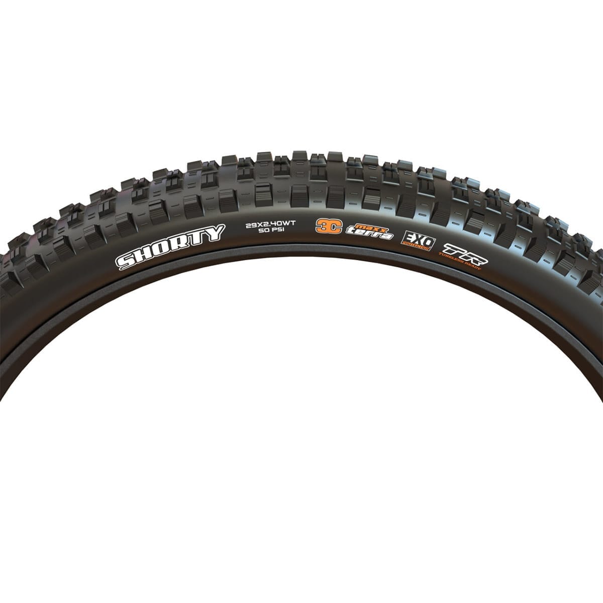 Neumático MAXXIS SHORTY 29x2.40 WT DH 3C MaxxGrip Tubeless Ready Soft Black