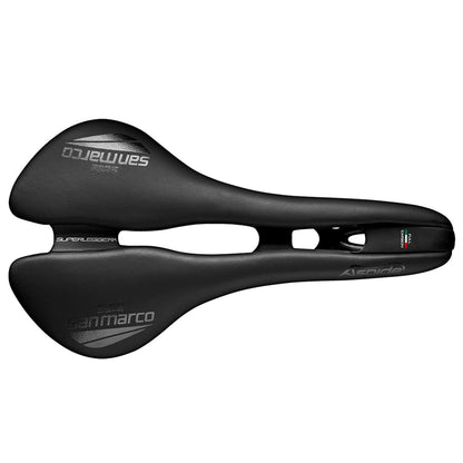 Sillín SELLE SAN MARCO ASPIDE SUPERLEGGERA OPEN FIT NARROW Raíles de Carbono