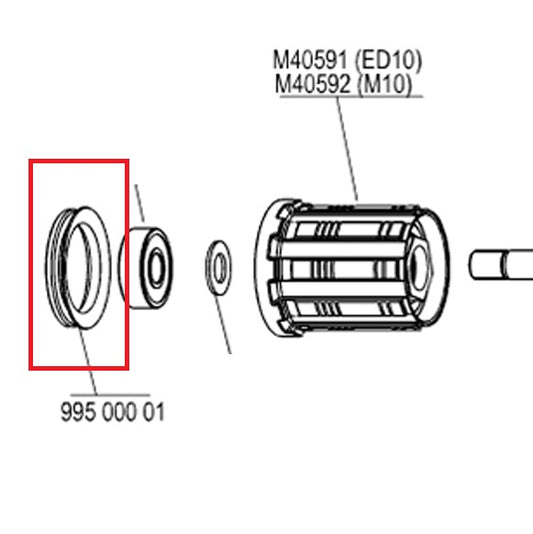 Junta de labio MAVIC para el cuerpo de la rueda libre FTS-L/FTS-X