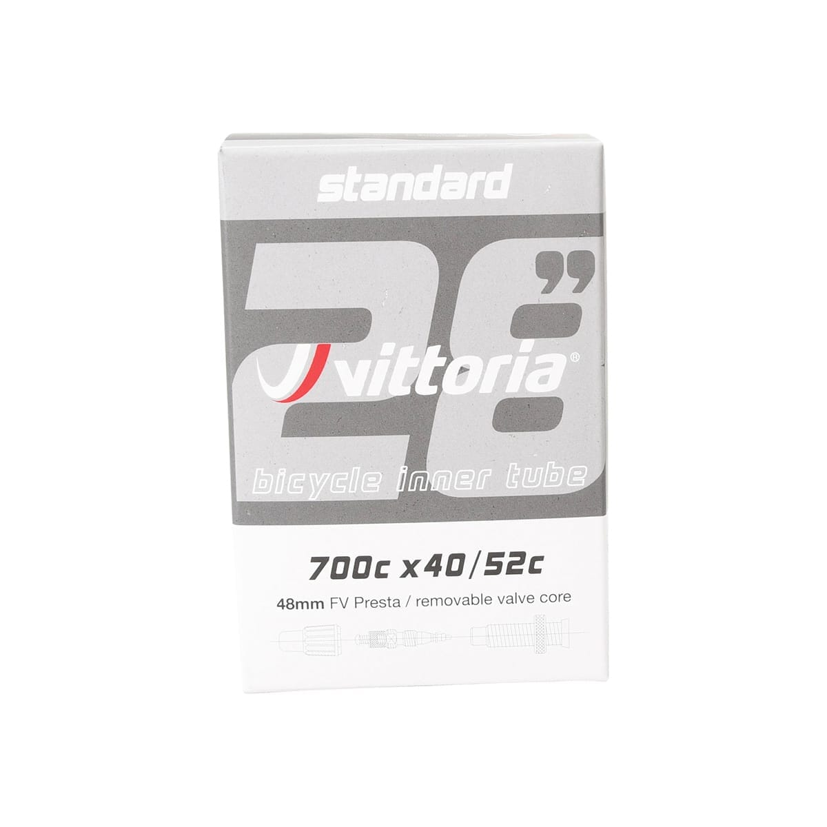 Chambre à Air VITTORIA STANDARD 700x40/52c Butyl Presta 48 mm