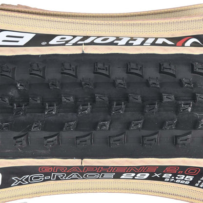 Neumático VITTORIA BARZO XC RACE 29x2,35 4C Graphene 2.0 Tubeless Ready Flexible Flancos Beige