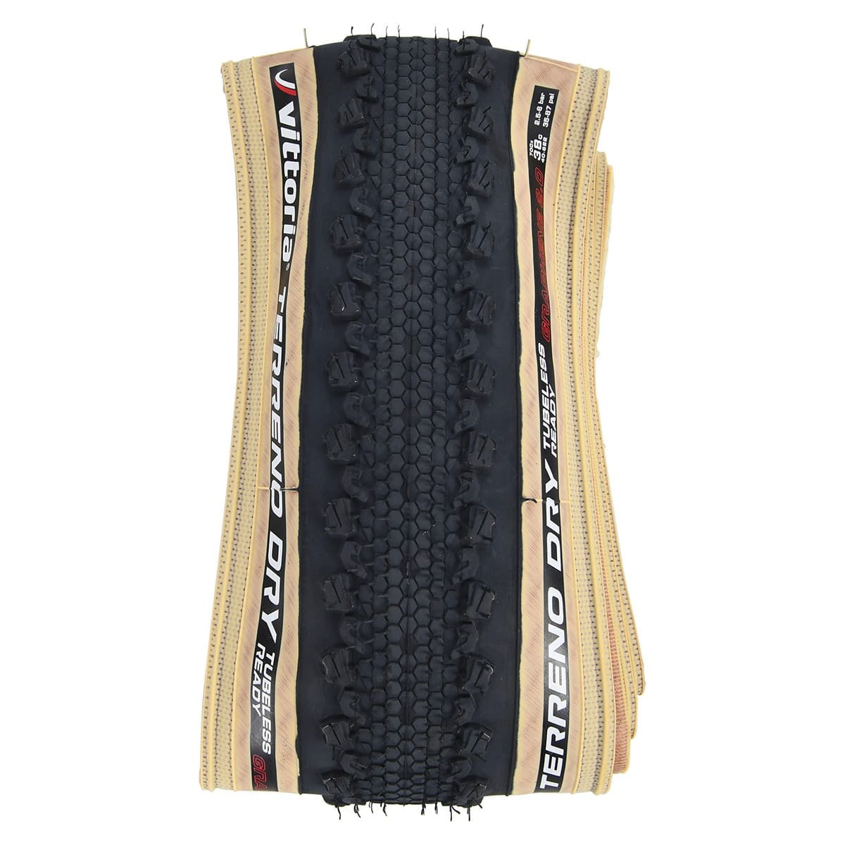 Neumático VITTORIA TERRENO DRY GRAVEL ENDURANCE G2.0 700x47c Tubeless Ready Beige