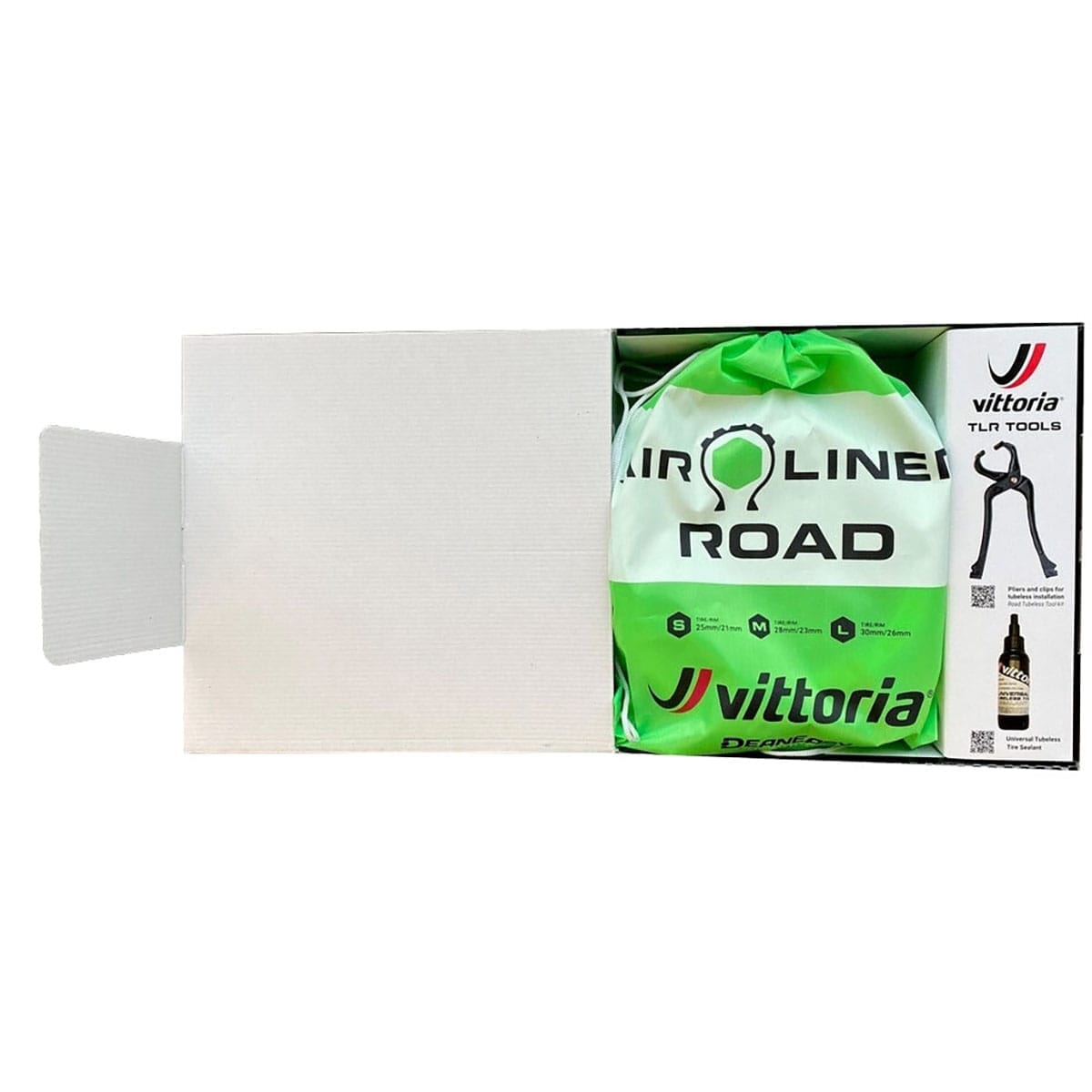 Kit de 2 Mousses Anti-Pincement VITTORIA AIR-LINER ROAD 700x28c + Liquide Préventif 80 ml + Outil