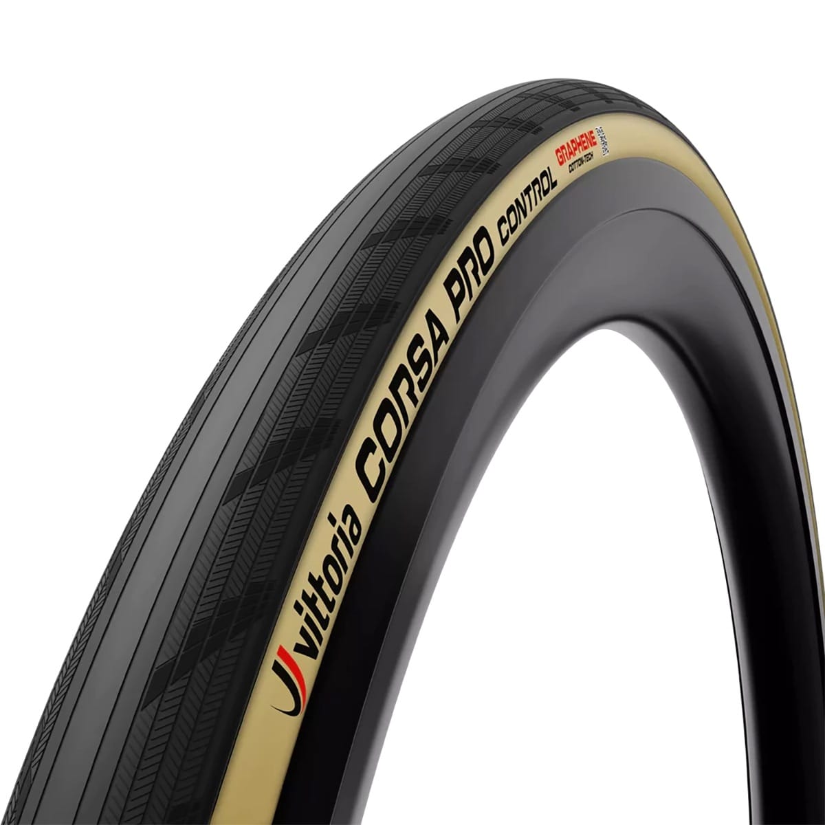 Neumático VITTORIA CORSA PRO CONTROL Graphene G2.0 700x26c Tubeless Ready Beige