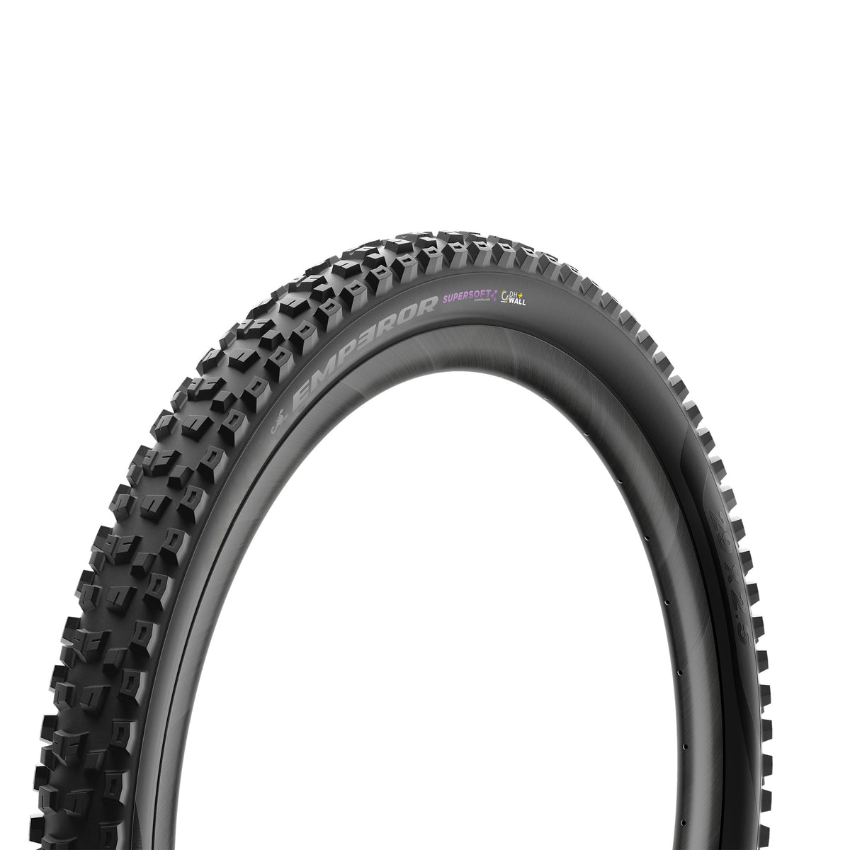 Cubierta PIRELLI SCORPION EMPEROR 29x2.40 Supersoft DH+Wall Tubeless Ready de aro flexible negro/amarillo Team Edition