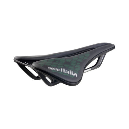 Sillín SELLE ITALIA MODEL X GREEN SUPERFLOW LEAF L Rails Fec Verde/Negro
