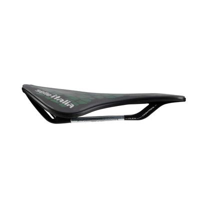 Sillín SELLE ITALIA MODEL X GREEN SUPERFLOW LEAF L Rails Fec Verde/Negro
