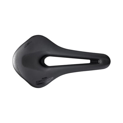 Sillín SAN MARCO SHORTFIT 2.0 COMFORT OPEN-FIT DYNAMIC L3 Anchura 155mm Raíles Aluminio Negro