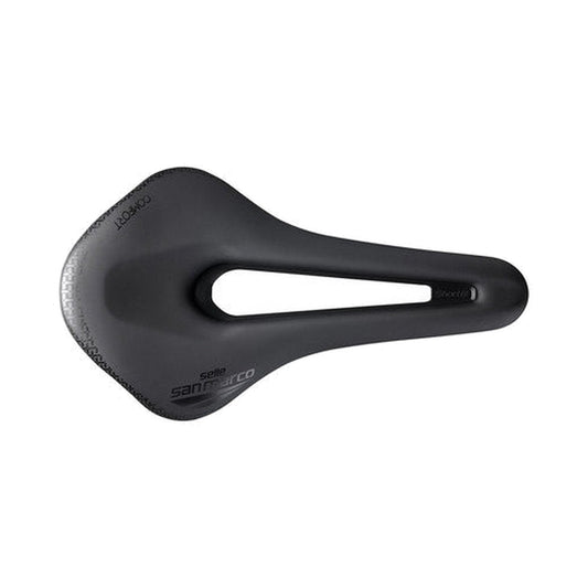 Sillín SAN MARCO SHORTFIT 2.0 COMFORT OPEN-FIT DYNAMIC L3 Anchura 155mm Raíles Aluminio Negro