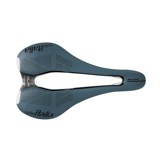 Sillín SELLE ITALIA SLR BOOST GRAVEL SUPERFLOW S Rails TI316 Azul