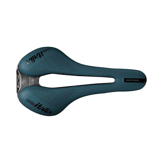 Sillín SELLE ITALIA FLITE BOOST GRAVEL SUPERFLOW L Rails TI316 Azul