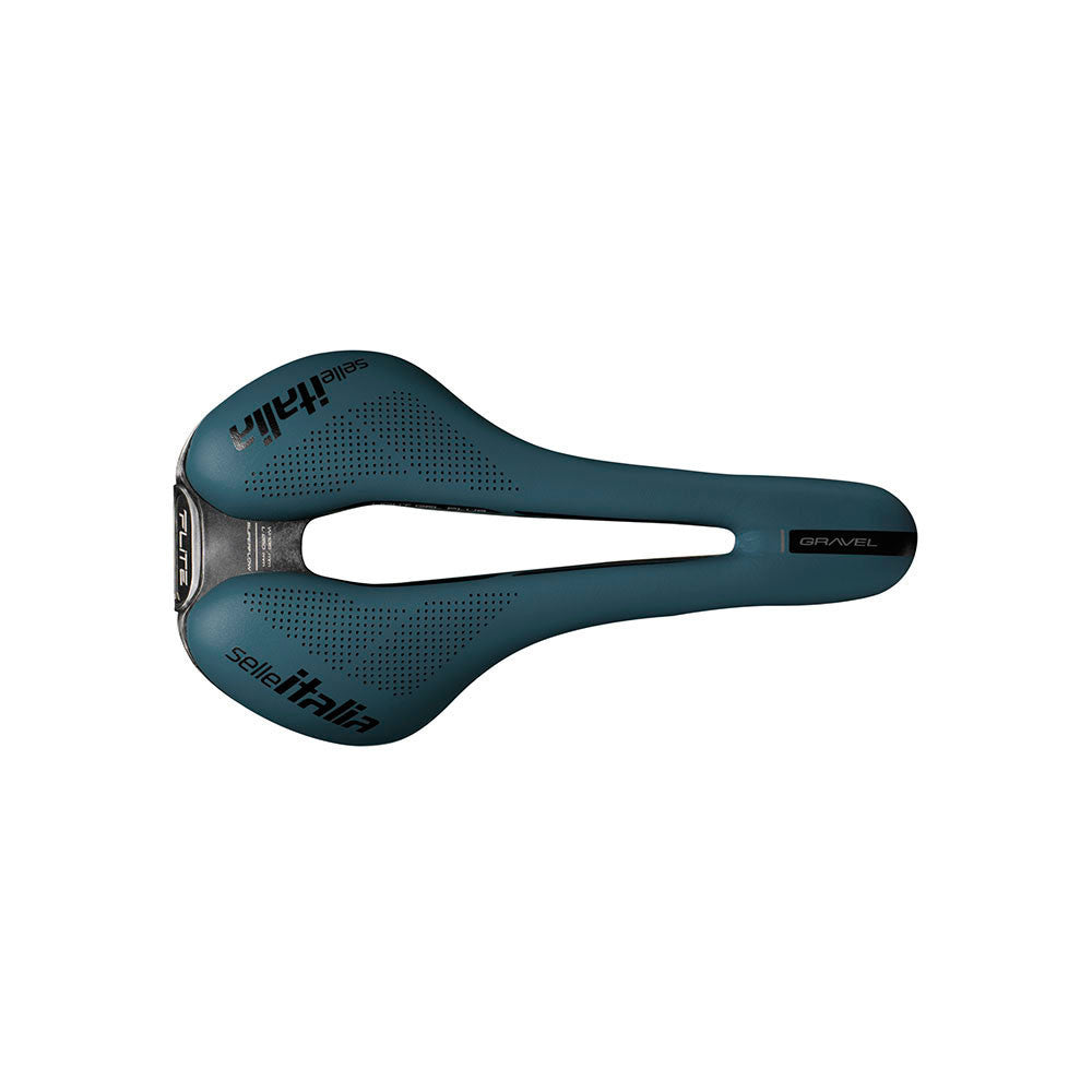 Sillín SELLE ITALIA FLITE BOOST GRAVEL SUPERFLOW S Rails TI316 Azul