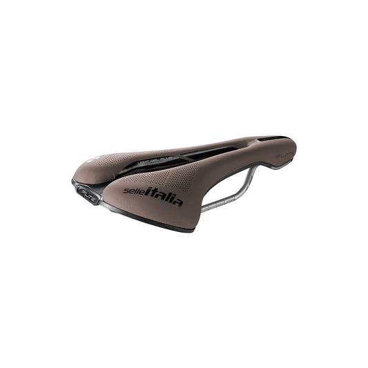 Sillín SELLE ITALIA FLITE BOOST GRAVEL SUPERFLOW S Rails TI316 Marrón