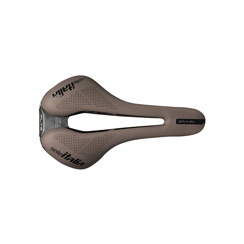 Sillín SELLE ITALIA FLITE BOOST GRAVEL SUPERFLOW S Rails TI316 Marrón