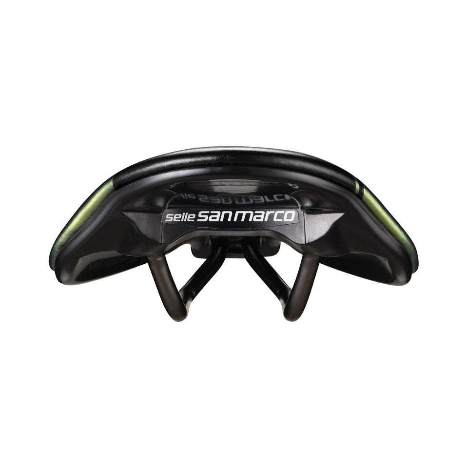 Sillín SAN MARCO SHORTFIT 2.0 OPEN-FIT RACING S3 Anchura 144mm Raíles de acero Xsilite Gold