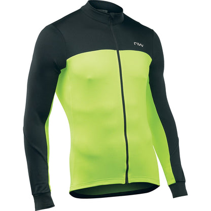 Maillot NORTHWAVE FORCE 2 Manga Larga Negro/Amarillo