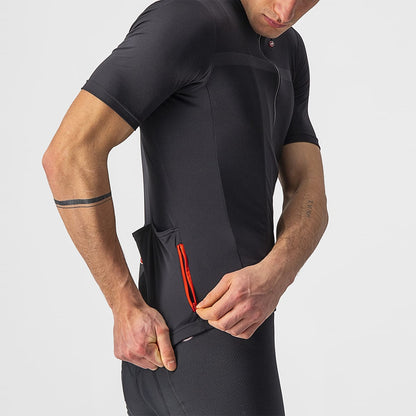 Maillot CASTELLI CLASSIFICA Mangas Cortas Negro
