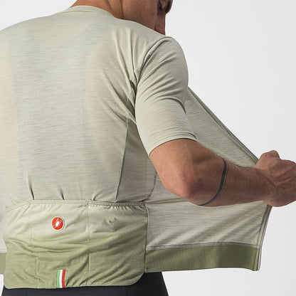 Maillot CASTELLI ESSENZA Mangas Cortas Verde