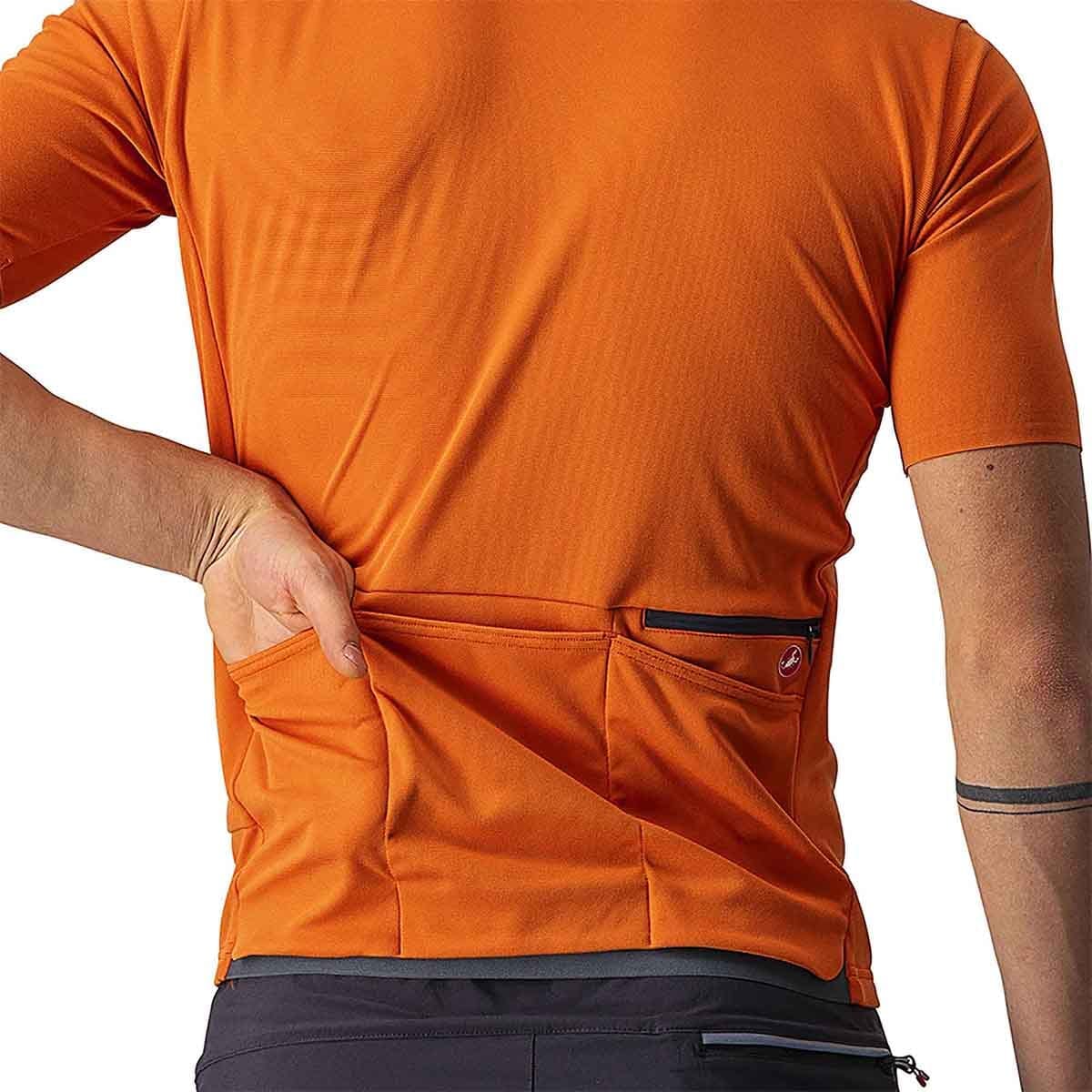 Maillot CASTELLI  UNLIMITED ALLROAD Manches Courtes Orange