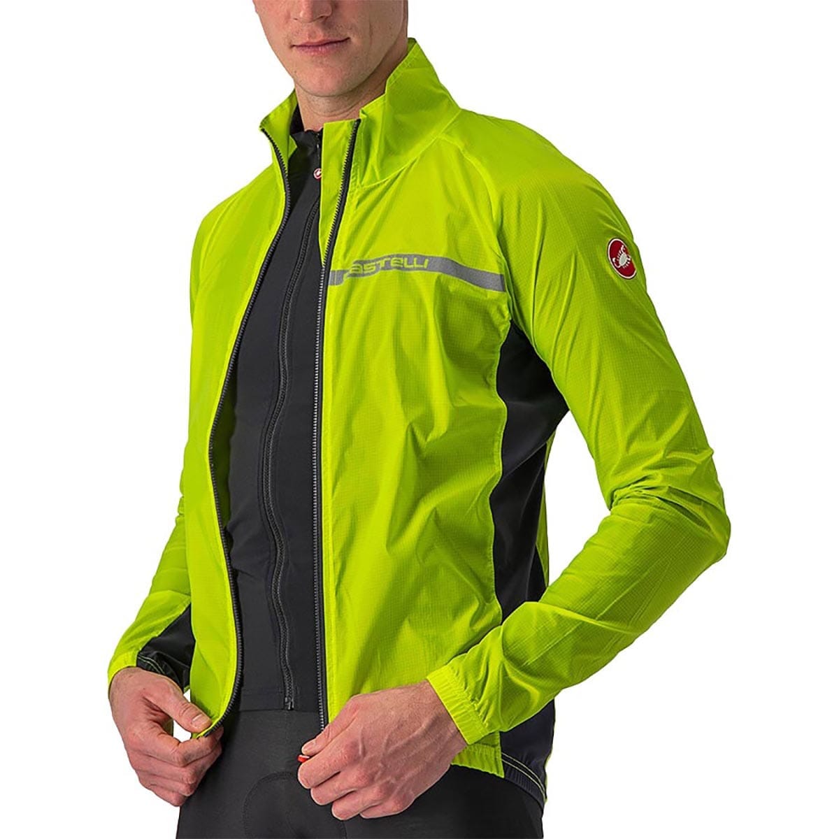 Veste CASTELLI SQUADRA STRETCH Jaune/Gris