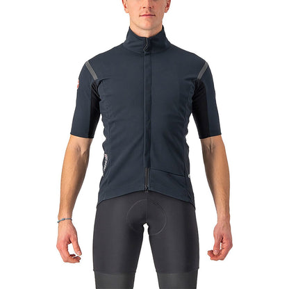 Maillot CASTELLI GABBA ROS 2 Mangas Cortas Negro/Negro Reflex