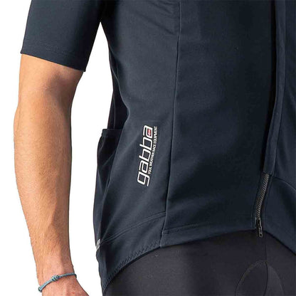 Maillot CASTELLI GABBA ROS 2 Mangas Cortas Negro/Negro Reflex