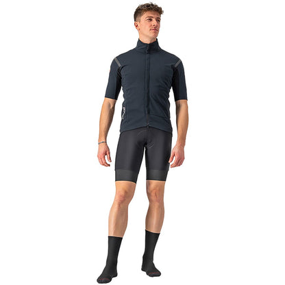 Maillot CASTELLI GABBA ROS 2 Mangas Cortas Negro/Negro Reflex